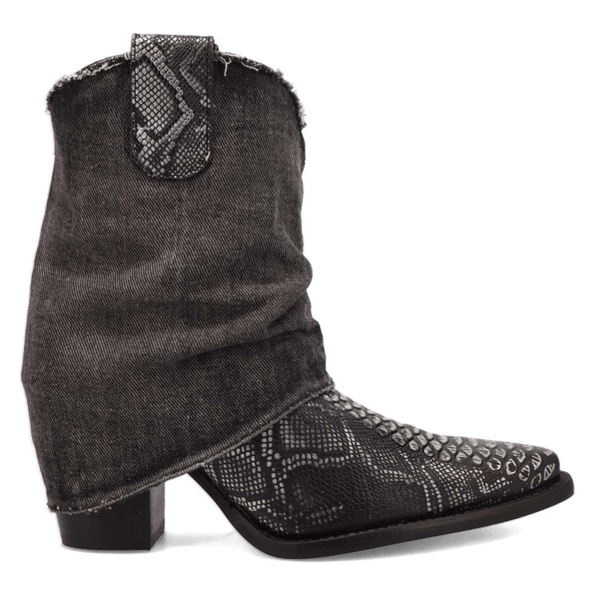 DENIM DREAM LEATHER BOOTIE