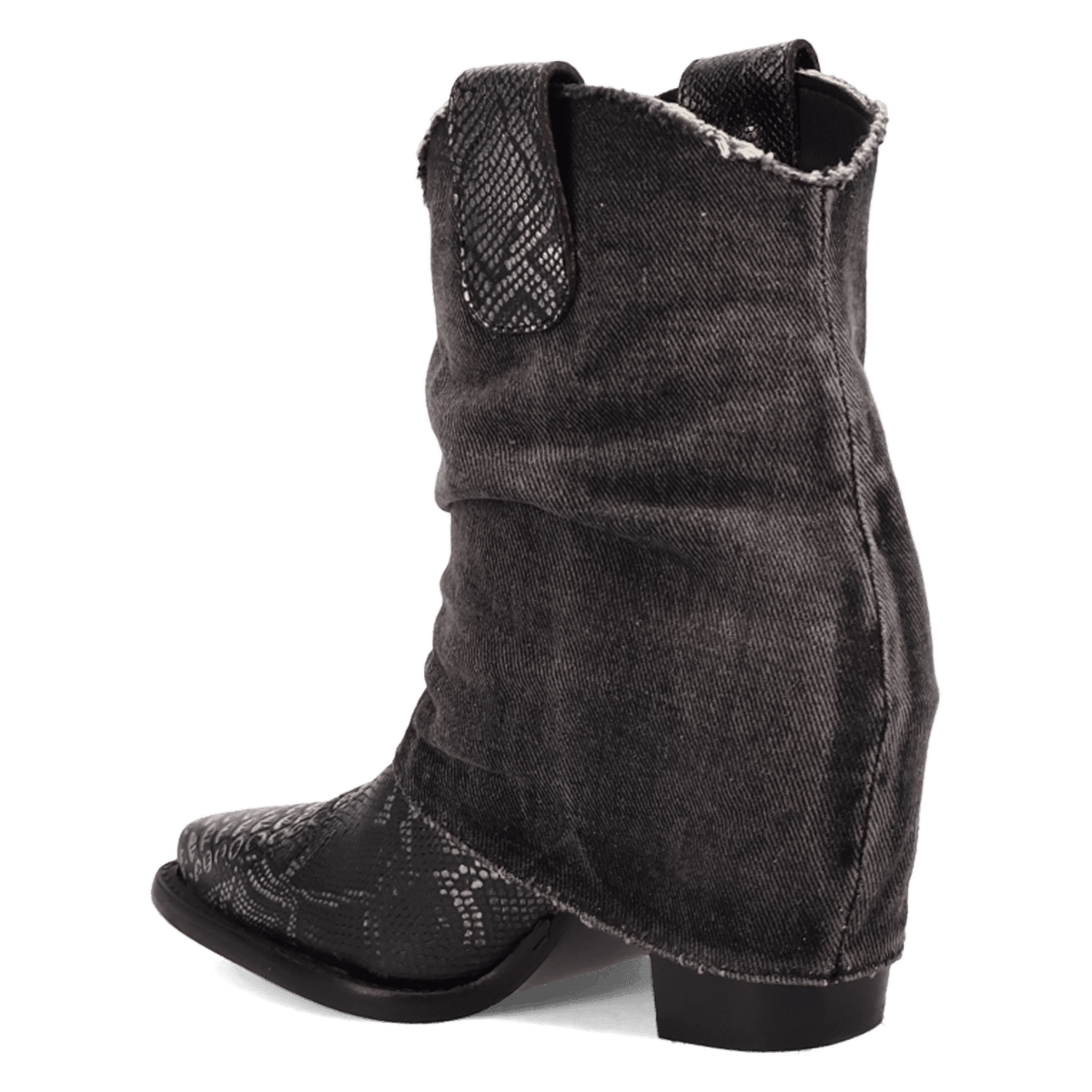 DENIM DREAM LEATHER BOOTIE