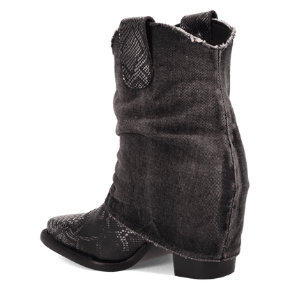 DENIM DREAM LEATHER BOOTIE