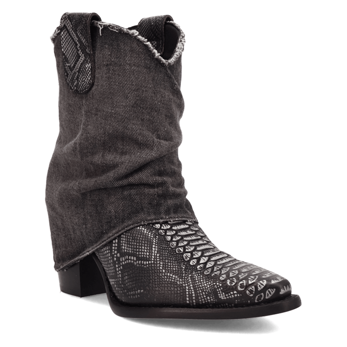 DENIM DREAM LEATHER BOOTIE