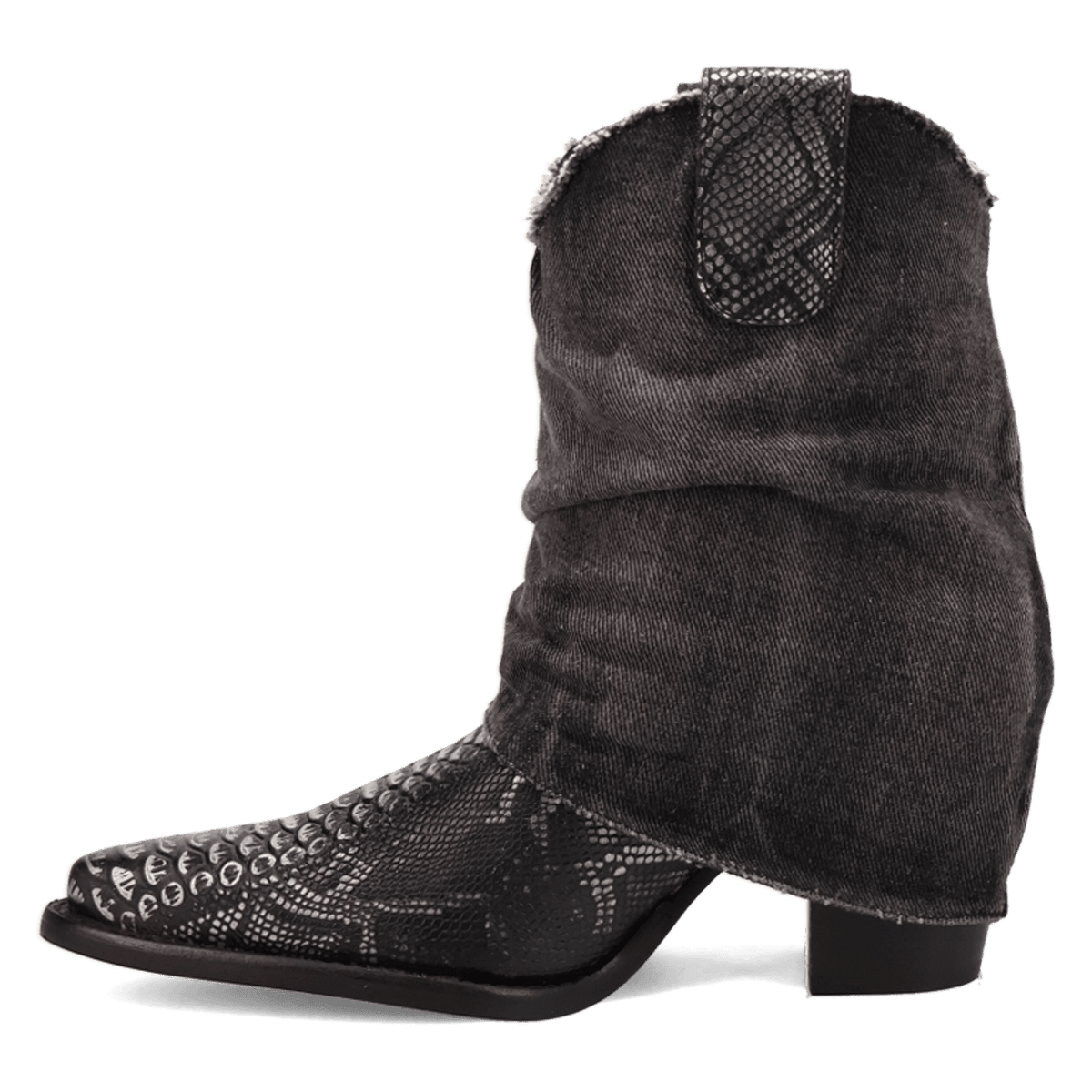DENIM DREAM LEATHER BOOTIE
