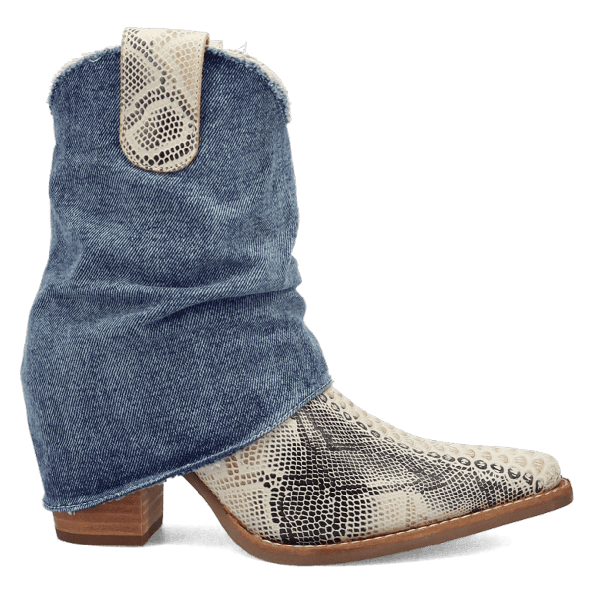 DENIM DREAM LEATHER BOOTIE