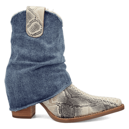 DENIM DREAM LEATHER BOOTIE