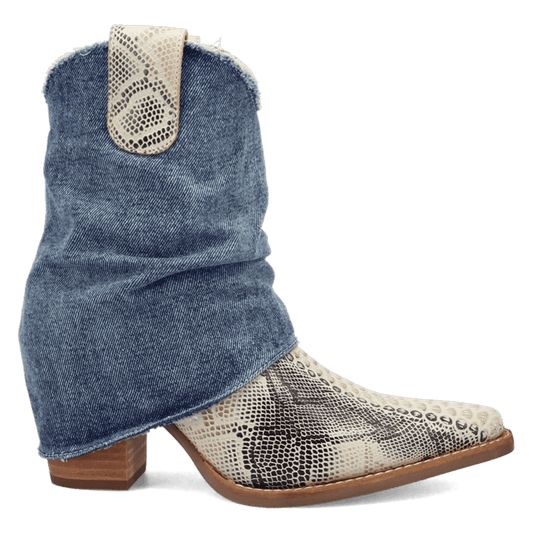 DENIM DREAM LEATHER BOOTIE