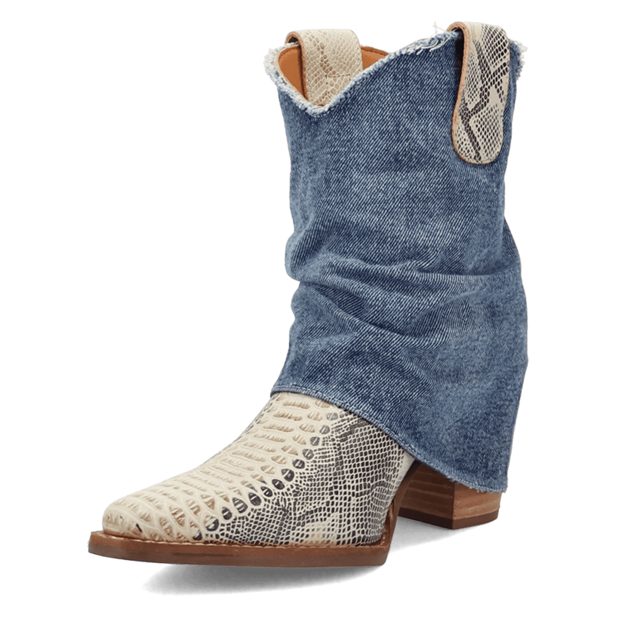 DENIM DREAM LEATHER BOOTIE