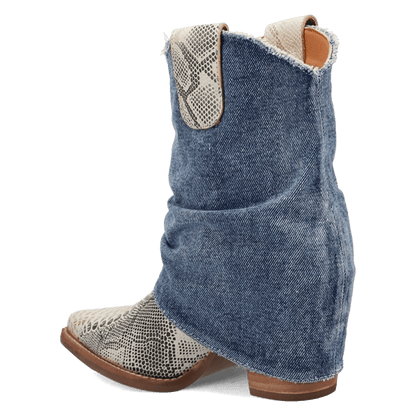 DENIM DREAM LEATHER BOOTIE