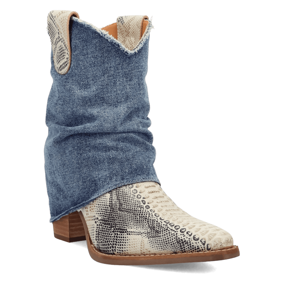 DENIM DREAM LEATHER BOOTIE