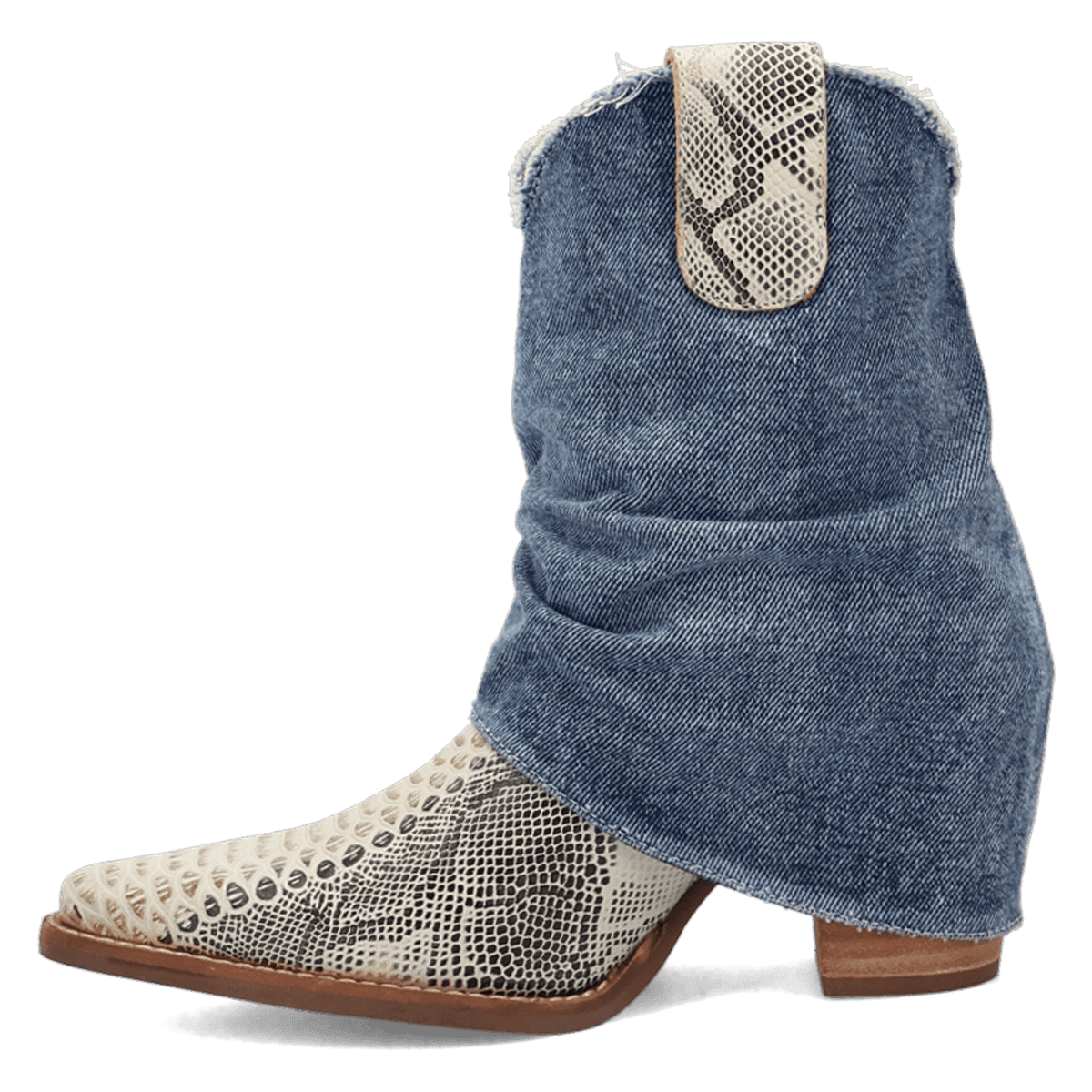 DENIM DREAM LEATHER BOOTIE