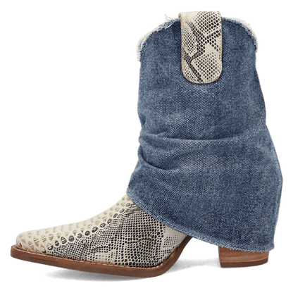 DENIM DREAM LEATHER BOOTIE