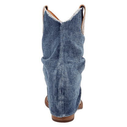 DENIM DREAM LEATHER BOOTIE