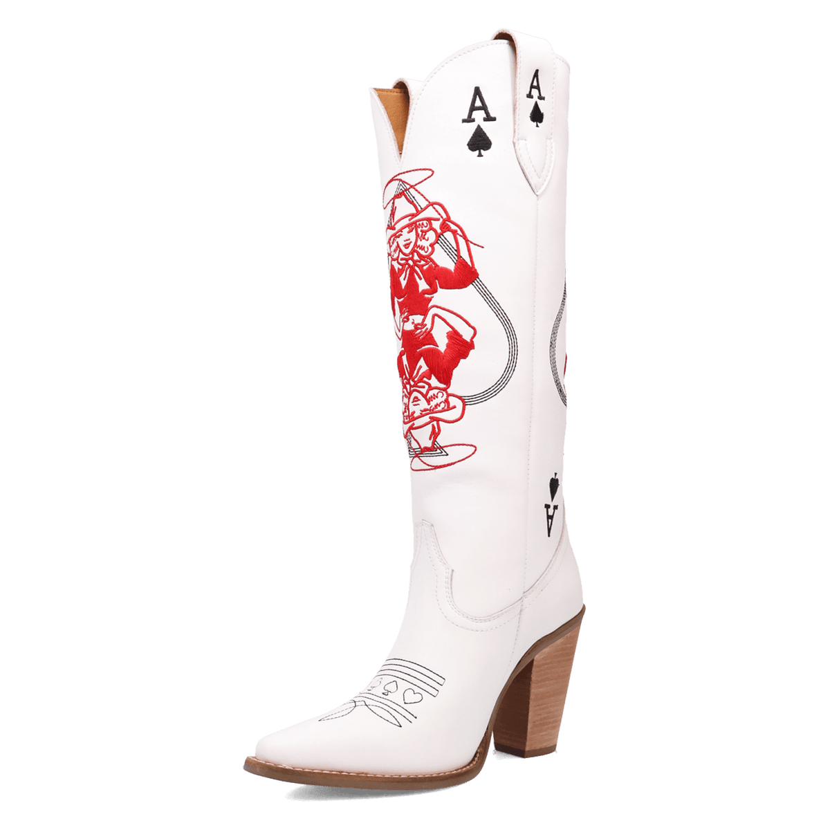 ACE OF SPADES LEATHER BOOT