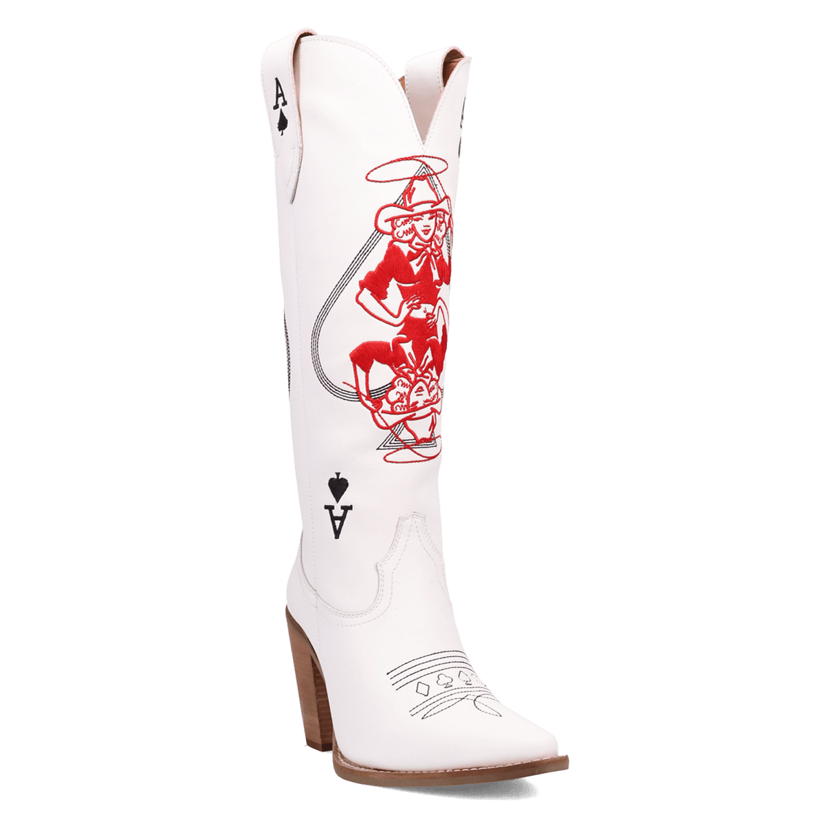 ACE OF SPADES LEATHER BOOT