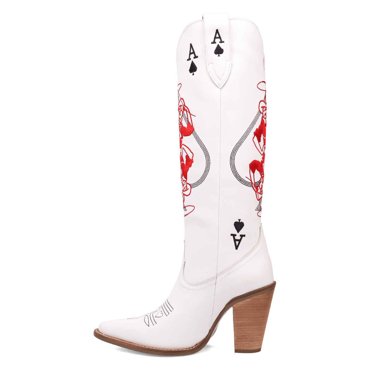 ACE OF SPADES LEATHER BOOT