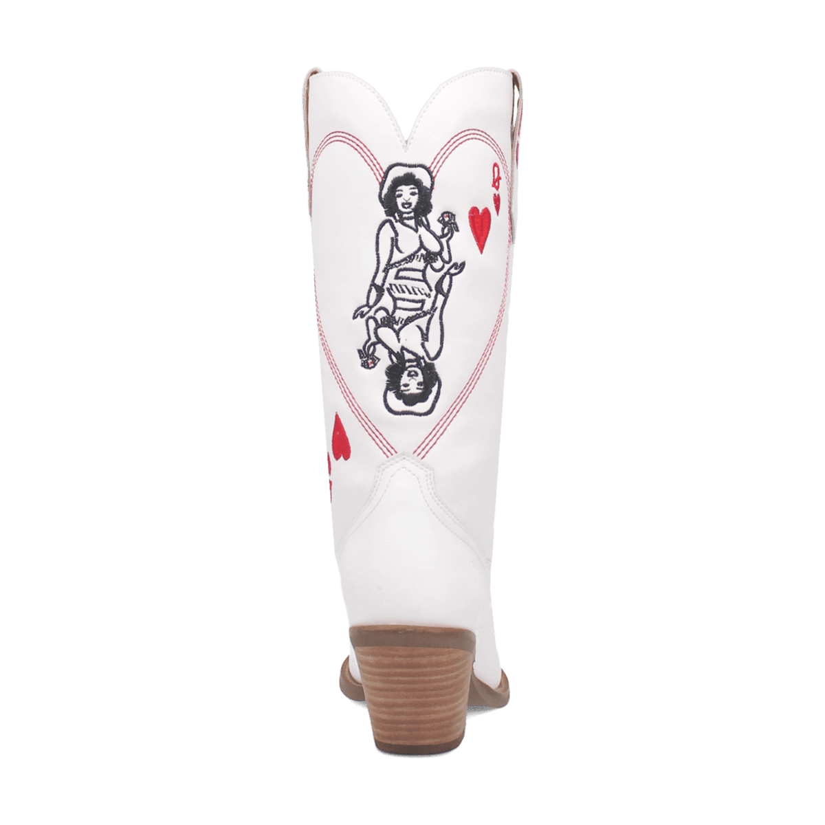 QUEEN A HEARTS LEATHER BOOT