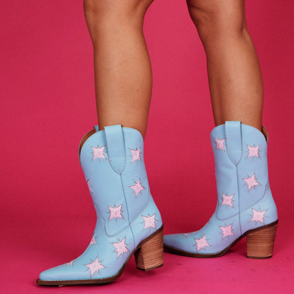 STARBURST LEATHER BOOT
