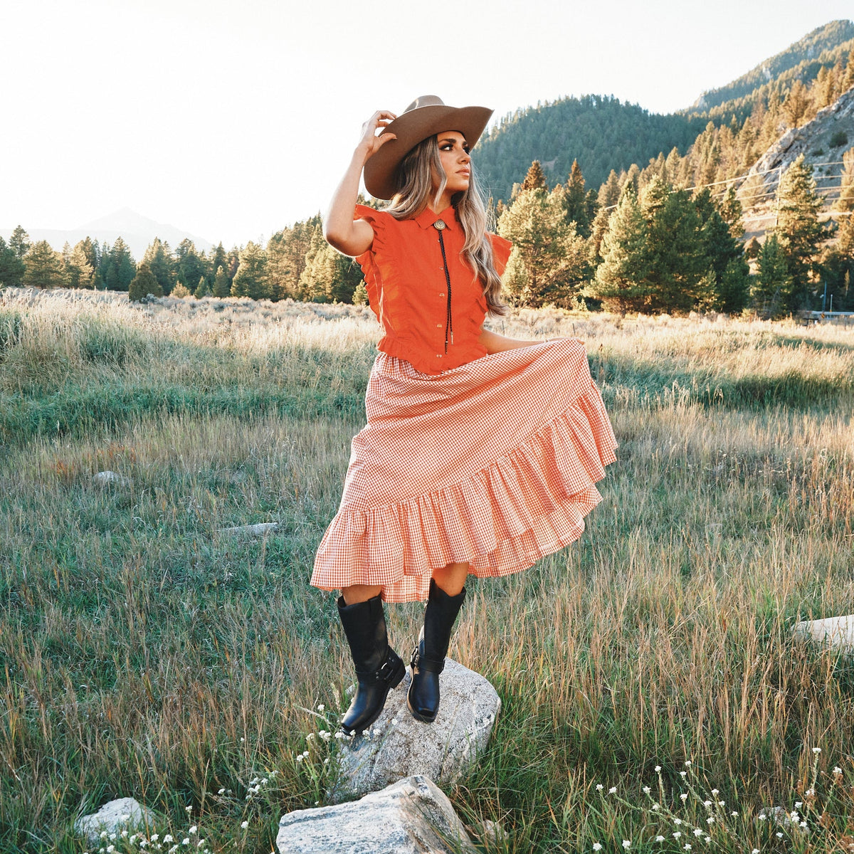 MOLLY LEATHER HARNESS BOOT