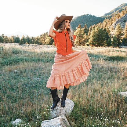MOLLY LEATHER HARNESS BOOT