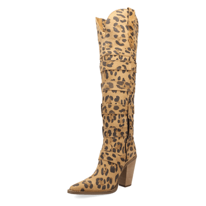 BUCKED OFF LEATHER BOOT
