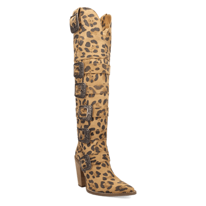 BUCKED OFF LEATHER BOOT