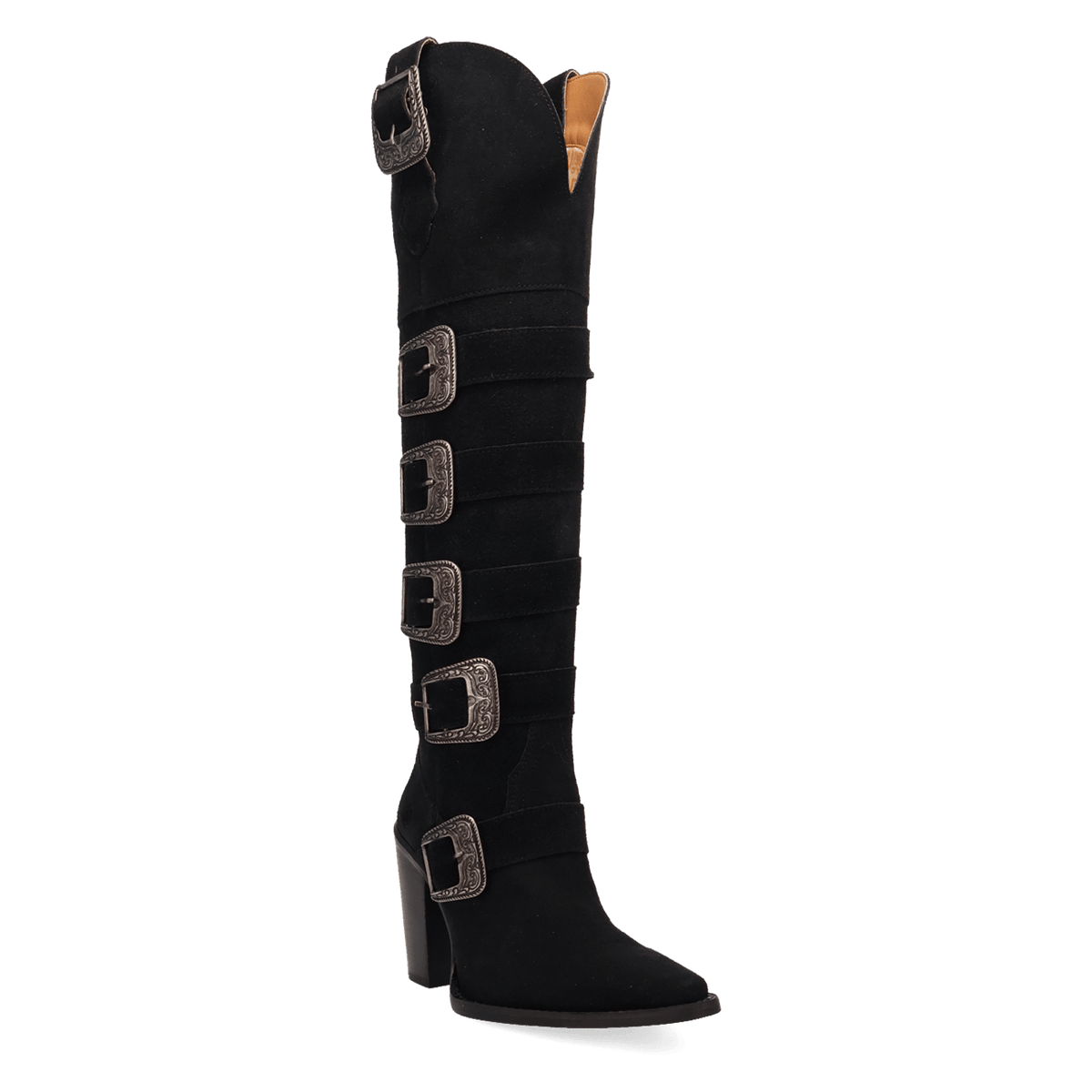 BUCKED OFF LEATHER BOOT