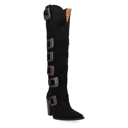 BUCKED OFF LEATHER BOOT