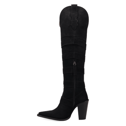 BUCKED OFF LEATHER BOOT