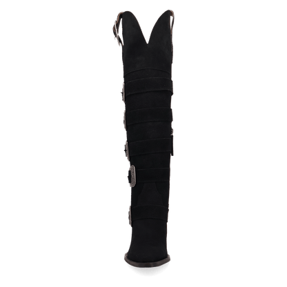 BUCKED OFF LEATHER BOOT