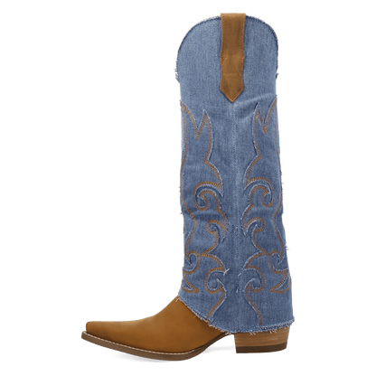 BLUE JEAN BABY LEATHER BOOT