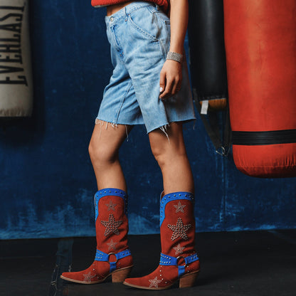 LUCKY STARS SUEDE LEATHER BOOT