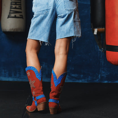 LUCKY STARS SUEDE LEATHER BOOT
