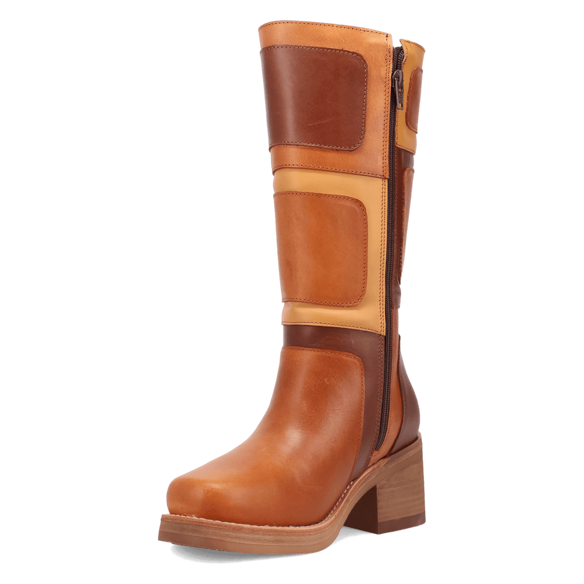 PATCHES LEATHER BOOT
