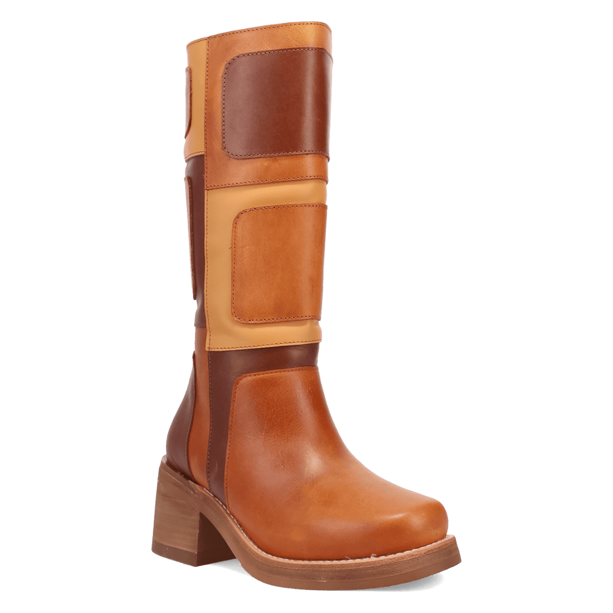 PATCHES LEATHER BOOT