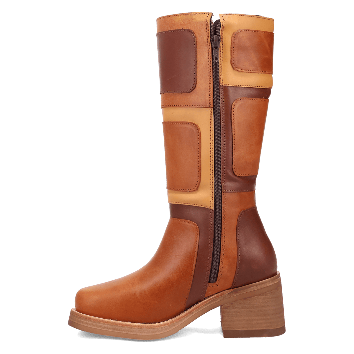 PATCHES LEATHER BOOT