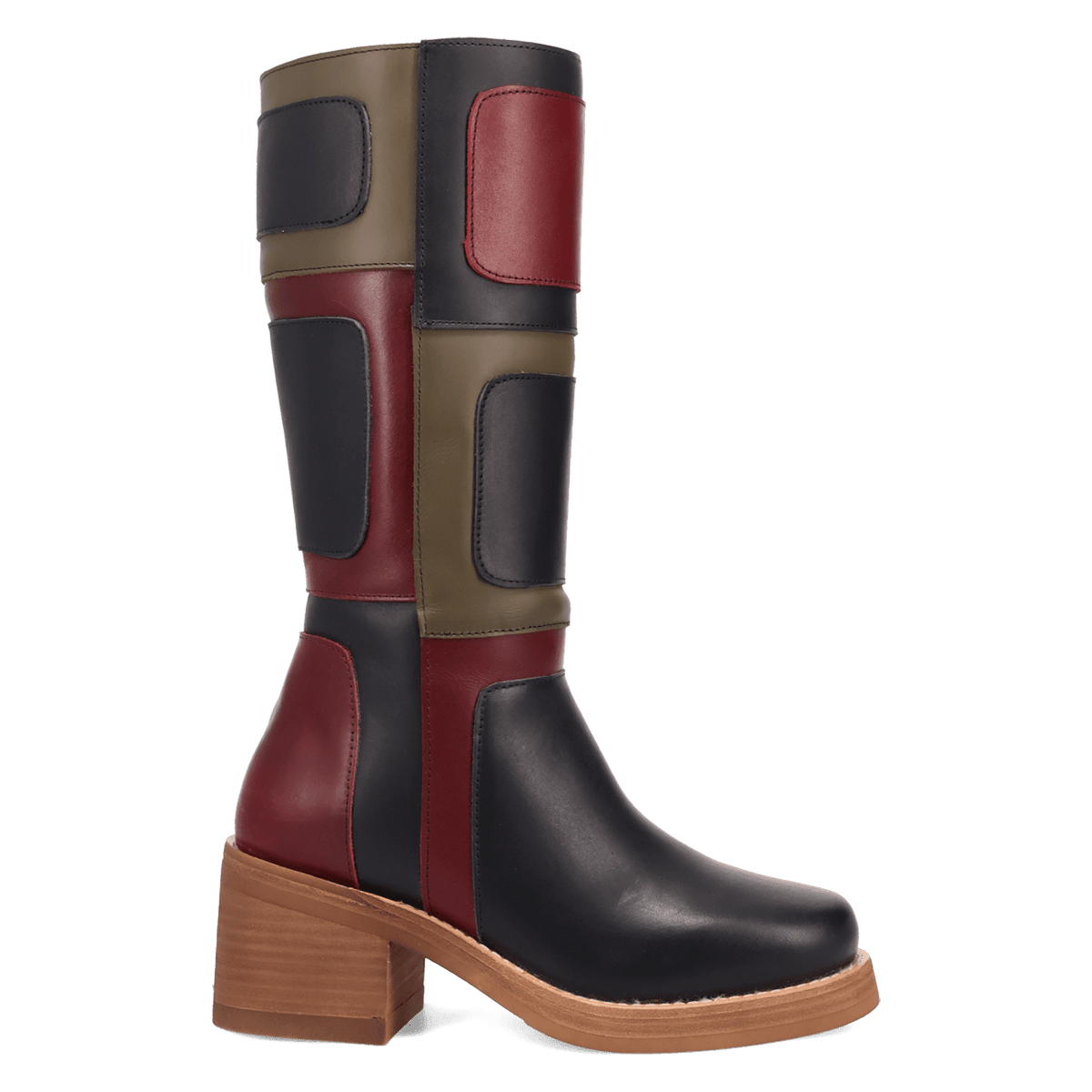 PATCHES LEATHER BOOT