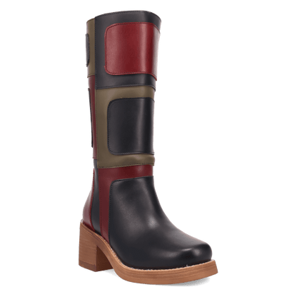 PATCHES LEATHER BOOT