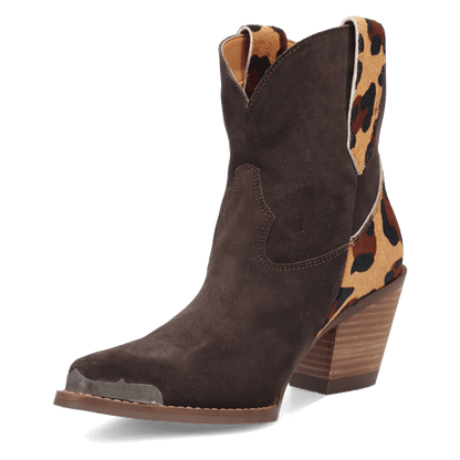TEXAS CHARM SUEDE LEATHER BOOTIE
