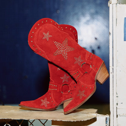 LUCKY STARS SUEDE LEATHER BOOT
