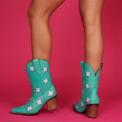 STARBURST LEATHER BOOT