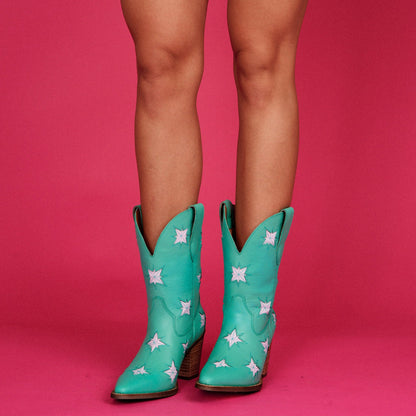 STARBURST LEATHER BOOT