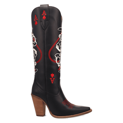 ACE OF SPADES LEATHER BOOT