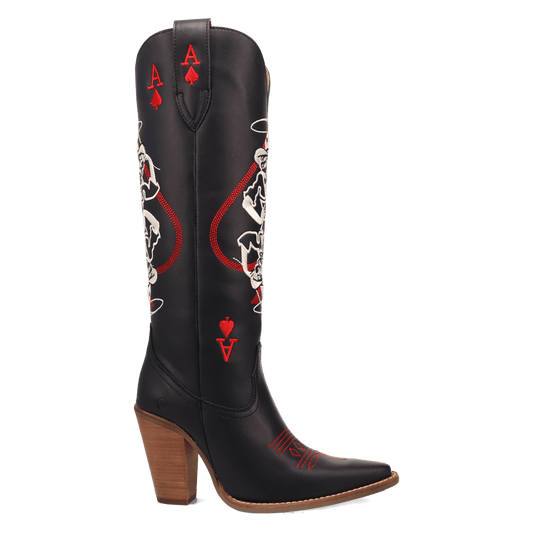 ACE OF SPADES LEATHER BOOT