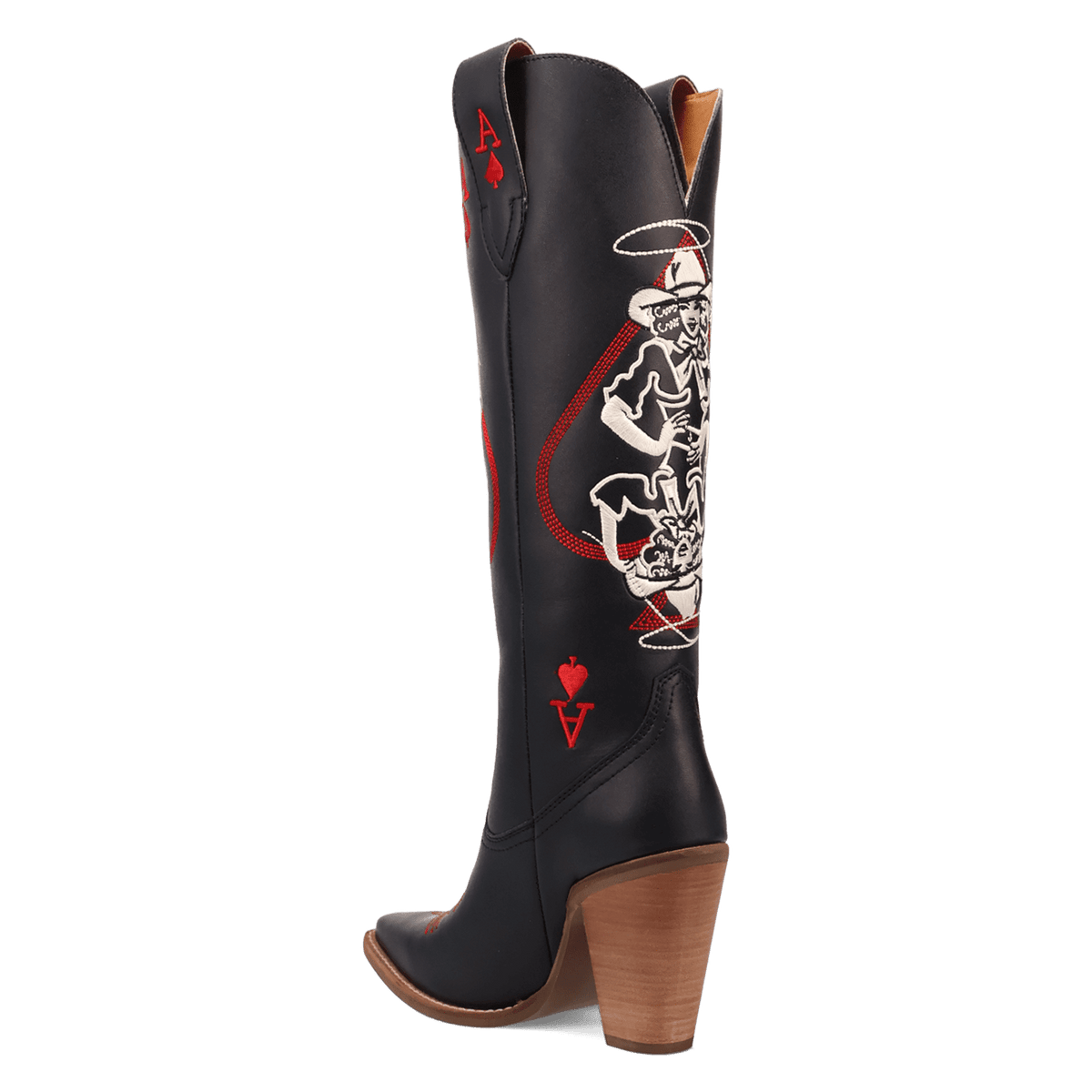 ACE OF SPADES LEATHER BOOT