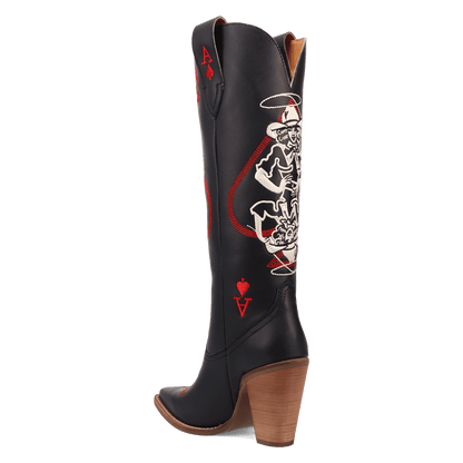 ACE OF SPADES LEATHER BOOT