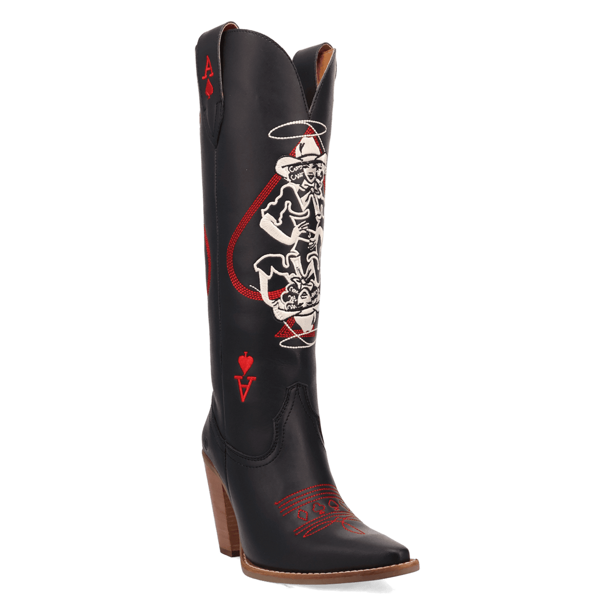 ACE OF SPADES LEATHER BOOT