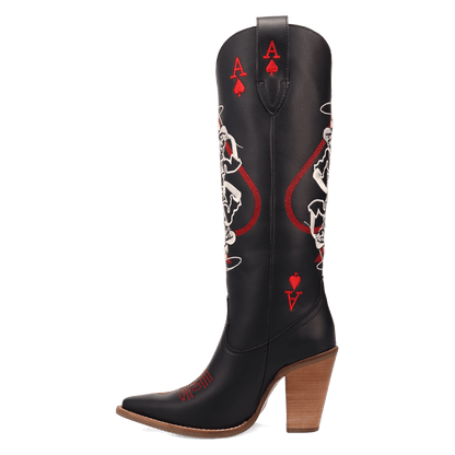 ACE OF SPADES LEATHER BOOT