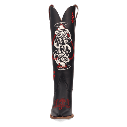 ACE OF SPADES LEATHER BOOT